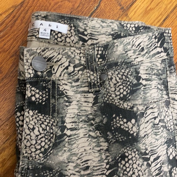 Cabi Snake Print Skinny Jeans - Picture 2 of 5